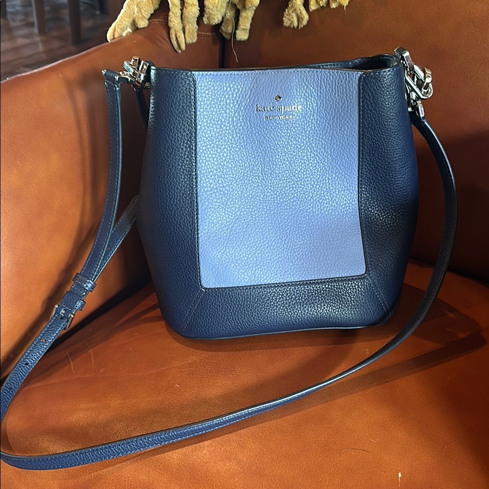 Kate Spade Blue Two-Tone Shoulder Bag